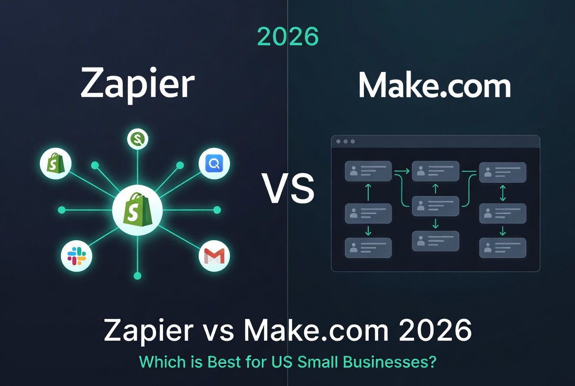 Zapier vs Make.com 2026 – Which is Best for US Small Businesses?