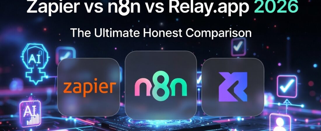 Zapier vs n8n vs Relay.app 2026 – Honest Comparison