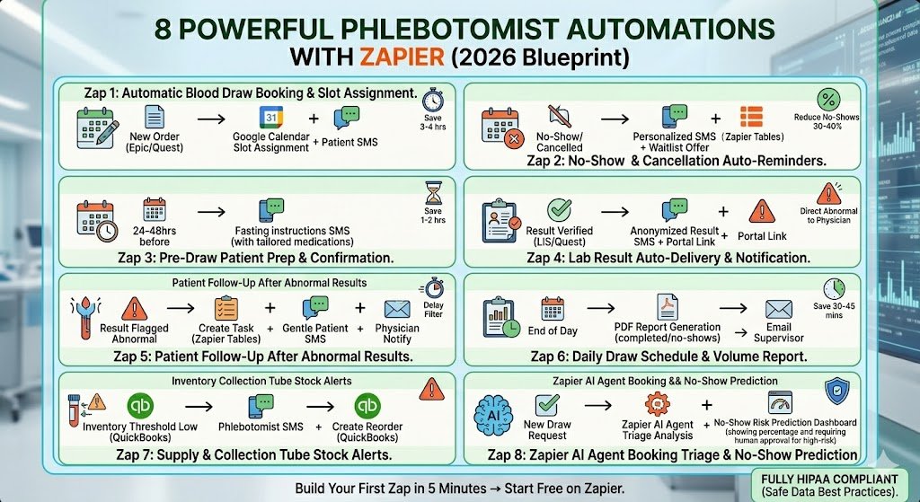 8 Powerful Phlebotomist Automations You Can Build Today