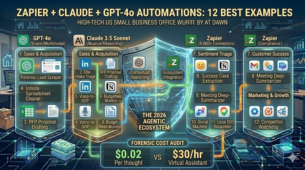 Zapier Claude and Chatgpt Automations: 12 Best Examples for US Businesses