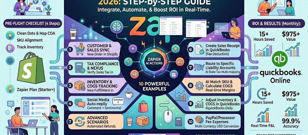 Shopify + QuickBooks Automation with Zapier 2026 (Step-by-Step)