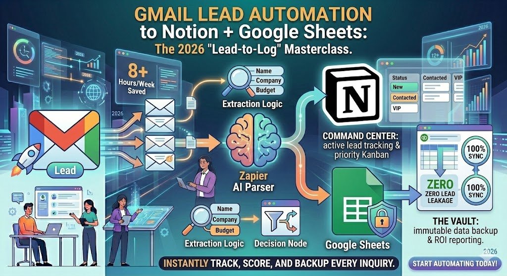 Gmail Lead Automation to Notion + Google Sheets 2026 6 Gmail Lead Automation to Notion + Google Sheets 2026