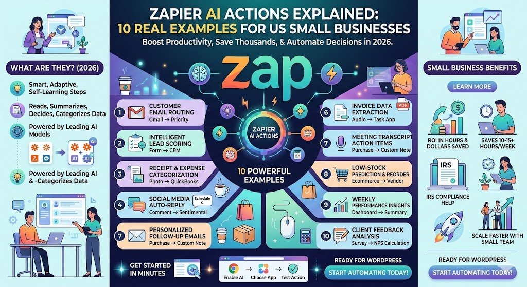 Zapier AI Actions Explained: 10 Real Examples for Small Businesses 10 Zapier AI Actions Explained: 10 Real Examples for Small Businesses
