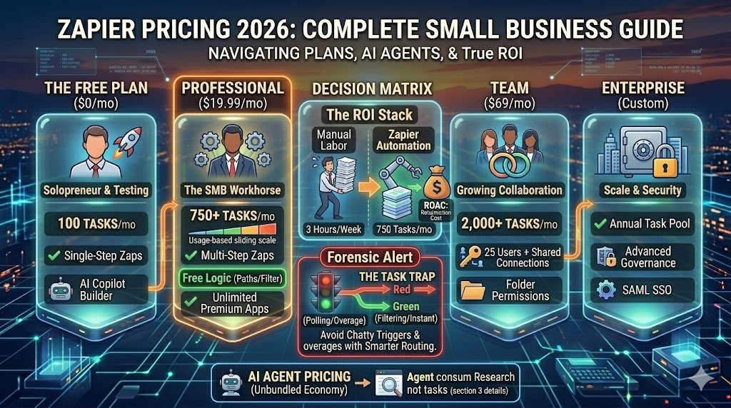 Zapier Pricing 2026: The Complete Small Business Guide to Scaling Without the "Task Trap" 2 Zapier Pricing 2026: The Complete Small Business Guide to Scaling Without the “Task Trap”