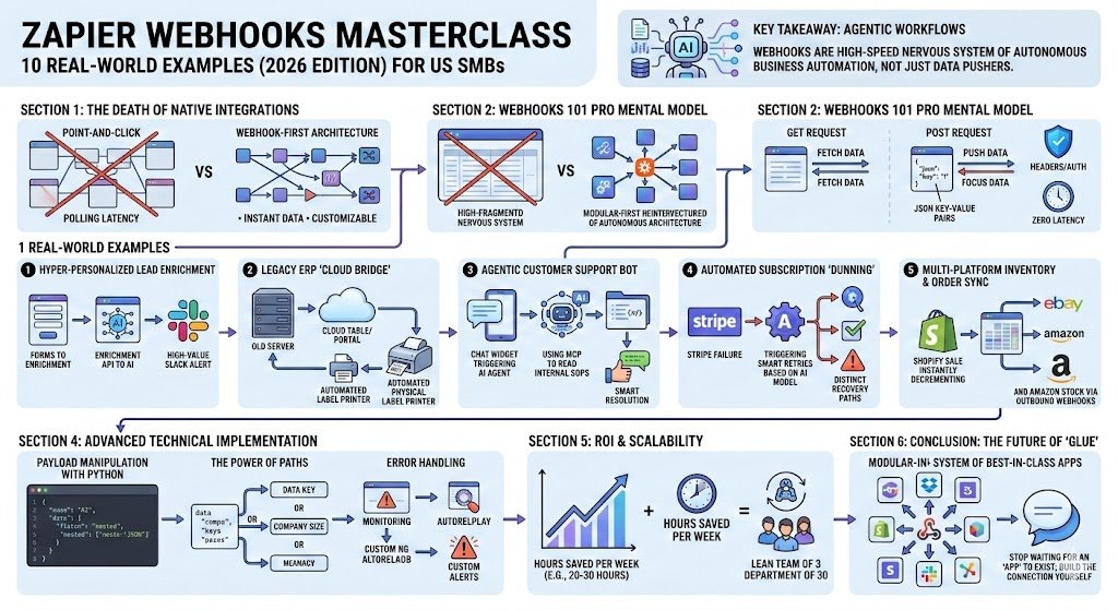 Zapier Webhooks Masterclass – 10 Real-World Examples (2026 Edition)