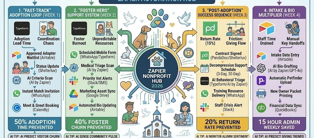 Zapier for Animal Shelters 2026: Scaling Compassion Through Automation 1 Zapier for Animal Shelters 2026: Scaling Compassion Through Automation