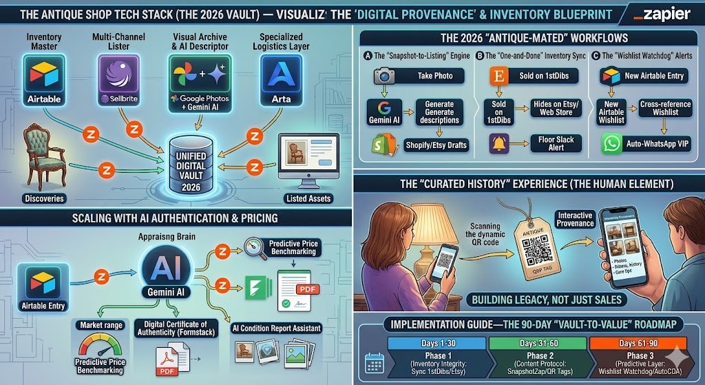 Zapier for Antique Shop Owners 2026: The “Digital Provenance” & Inventory Blueprint