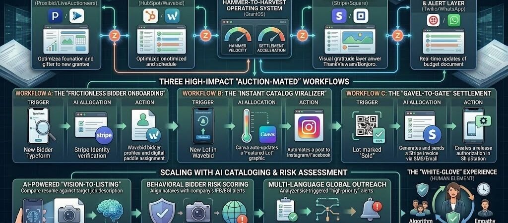 Zapier for Auctioneers 2026: The “Hammer-to-Harvest” Automation Blueprint