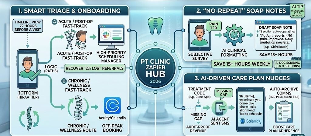 Zapier for Chiropractors: Automated Patient Intake, Scheduling, and SOAP Notes in 2026