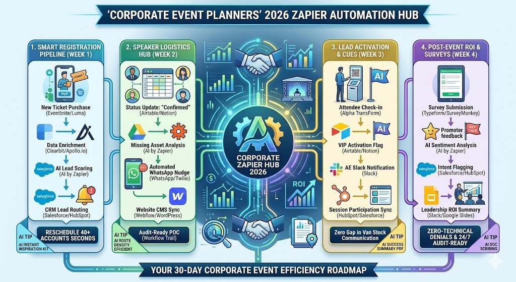 Zapier for Corporate Event Planners 2026: Automating Registration, Speakers & ROI 8 Zapier for Corporate Event Planners 2026: Automating Registration, Speakers & ROI