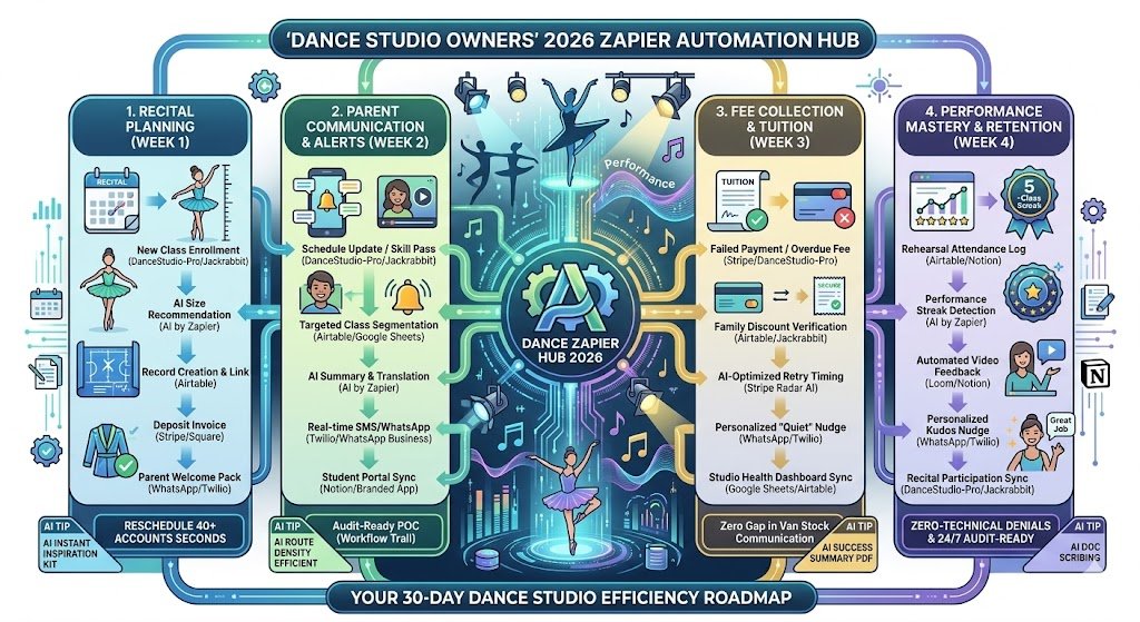 Zapier for Dance Studio Owners 2026: Automating Recitals, Communication & Fees 10 Zapier for Dance Studio Owners 2026: Automating Recitals, Communication & Fees