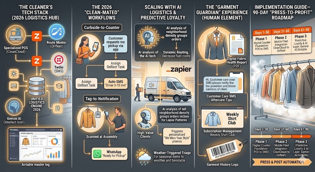 Zapier for Dry Cleaners 2026: The “Press & Post” Automation Blueprint