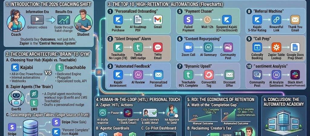 Zapier for Fitness Coaches & Online Course Creators 2026