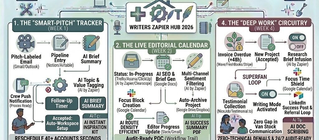 Zapier for Freelance Writers 2026: Automating Pitching, Editorial Calendars & Payments