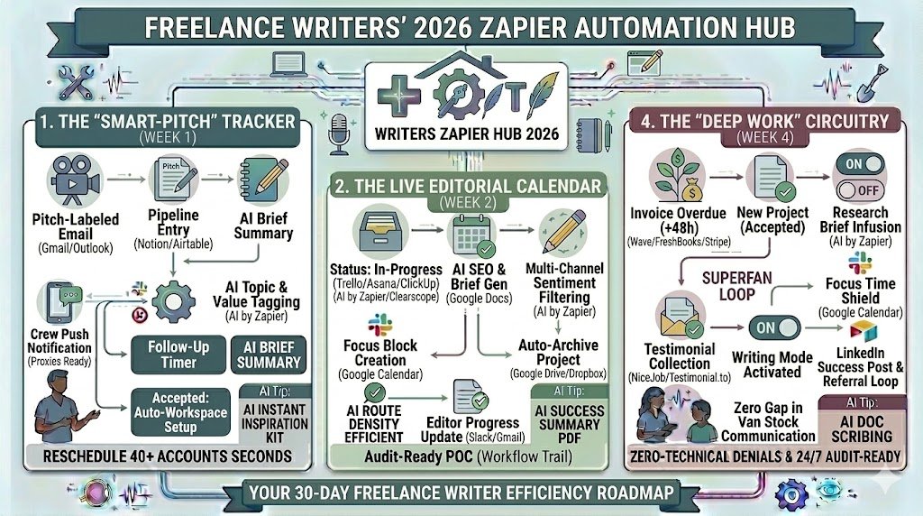 Zapier for Freelance Writers 2026: Automating Pitching, Editorial Calendars & Payments