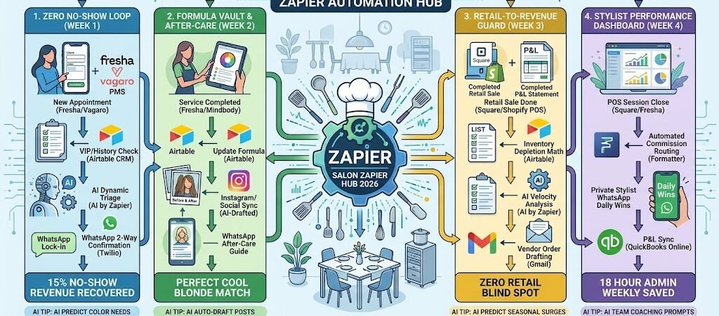 Zapier for Hair Salons 2026: Automating Reminders, Scheduling & Product Sales
