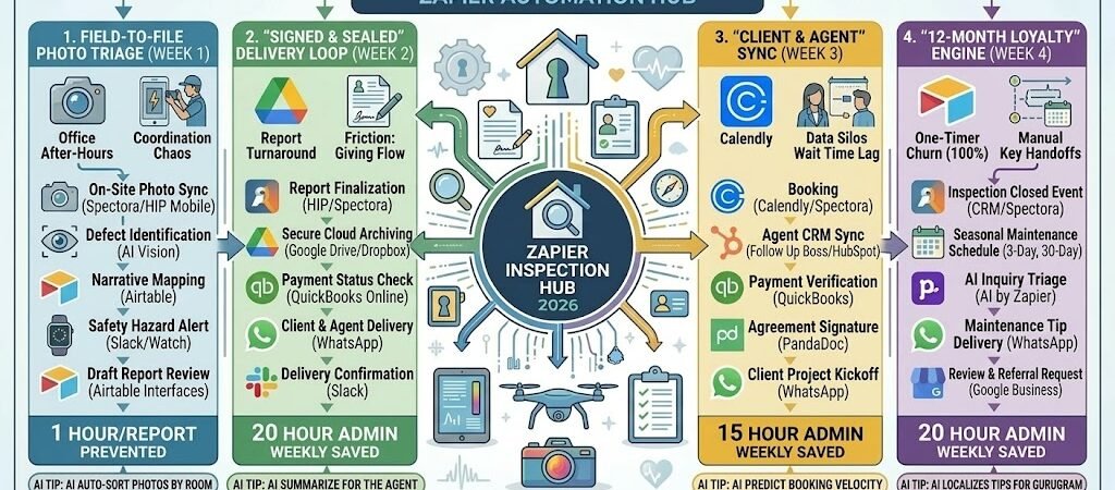 Zapier for Home Inspectors 2026: Automating the Modern Inspection