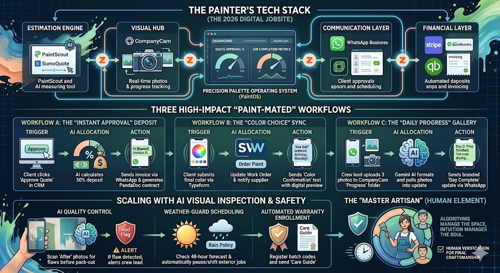 Zapier for House Painters 2026: The “Precision Palette” Workflow