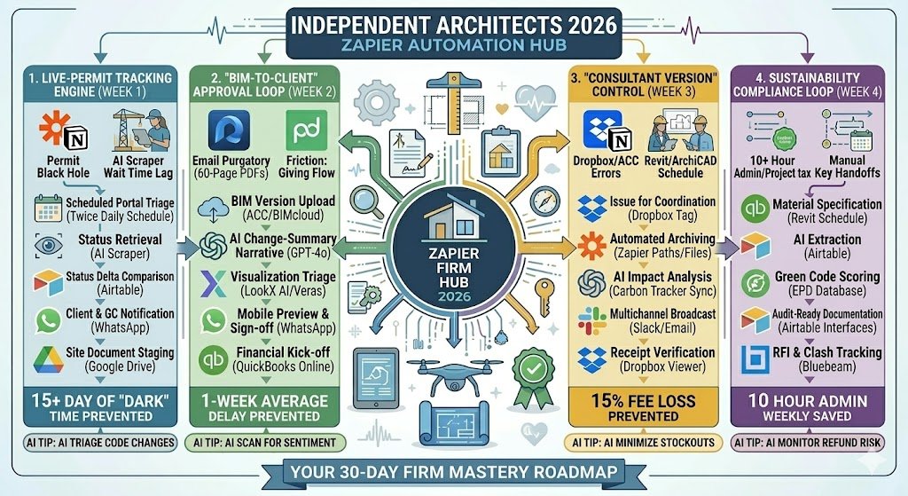 Zapier for Independent Architects 2026: Designing the Automated Firm