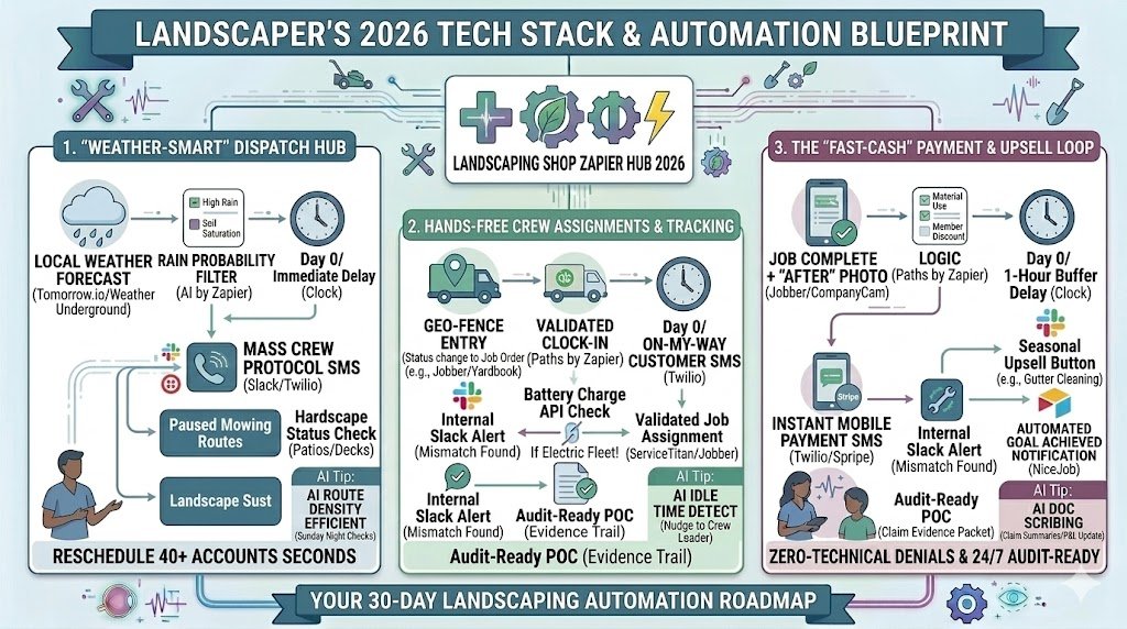 Zapier for Landscapers 2026: Automating Seasonal Scheduling, Crew Assignments & Payment Reminders