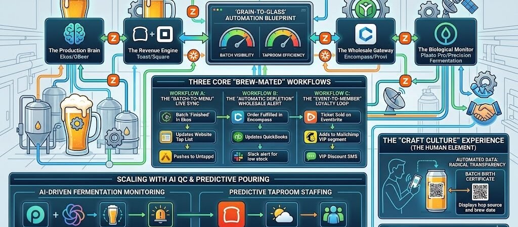 Zapier for Microbrewery Owners 2026: The “Grain-to-Glass” Automation Blueprint