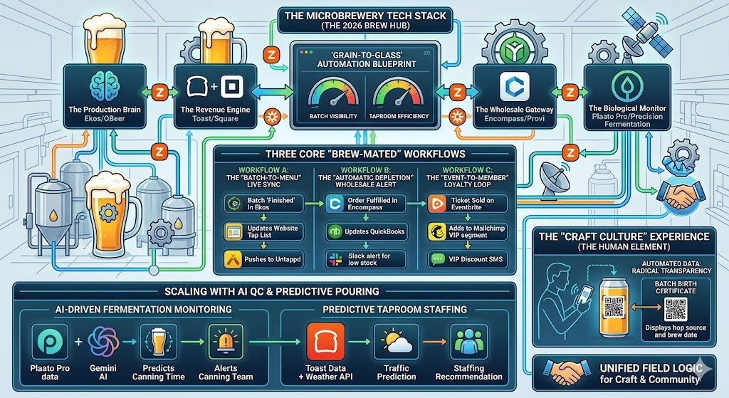 Zapier for Microbrewery Owners 2026: The “Grain-to-Glass” Automation Blueprint