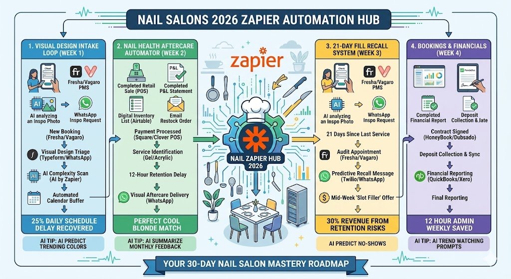 Zapier for Nail Salons 2026: Automating Design Requests & Aftercare