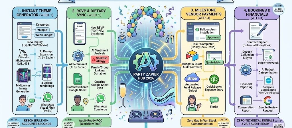 Zapier for Party Planners 2026: Automating Themes, RSVPs & Vendor Payments
