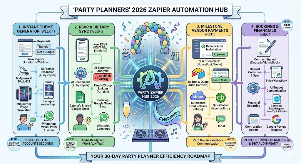 Zapier for Party Planners 2026: Automating Themes, RSVPs & Vendor Payments 7 Zapier for Party Planners 2026: Automating Themes, RSVPs & Vendor Payments