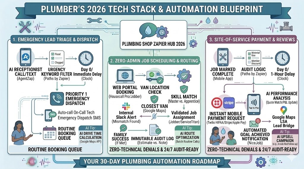 Zapier for Plumbers 2026: Automating Lead Management, Job Scheduling & Invoicing
