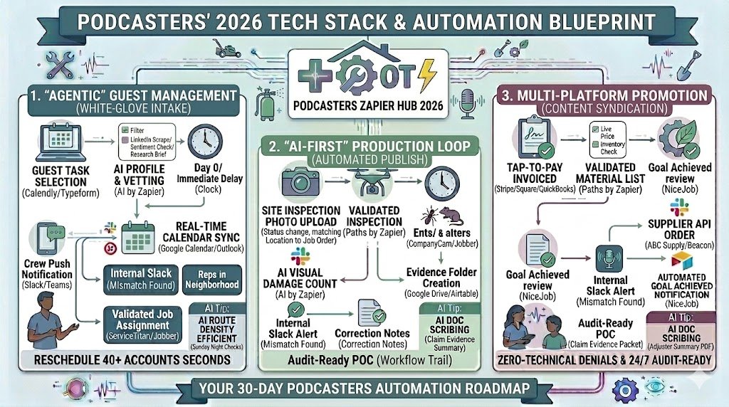 Zapier for Podcasters 2026: Automating Guest Management, Production & Multi-Platform Growth