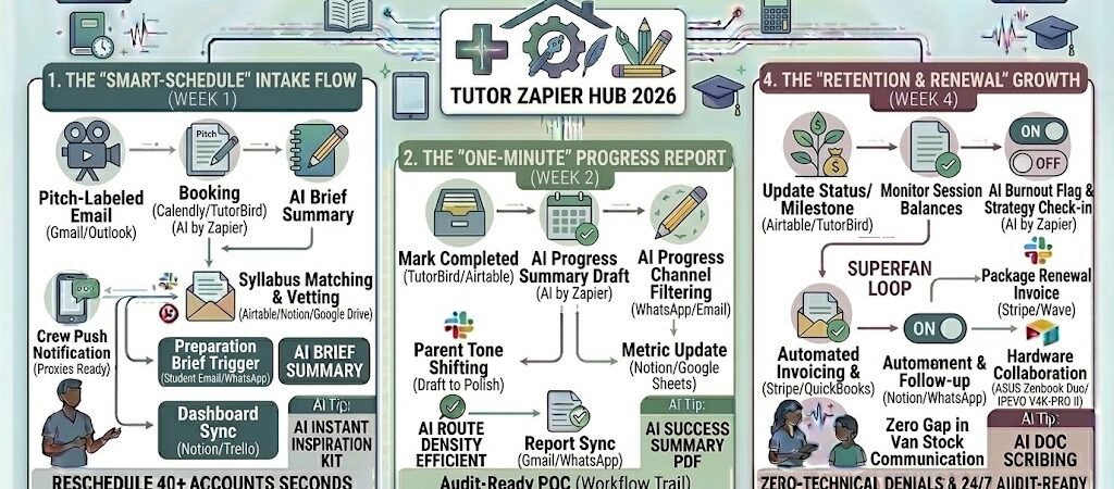 Zapier for Private Tutors 2026: Automating Scheduling, Progress Reports & Parent Sync