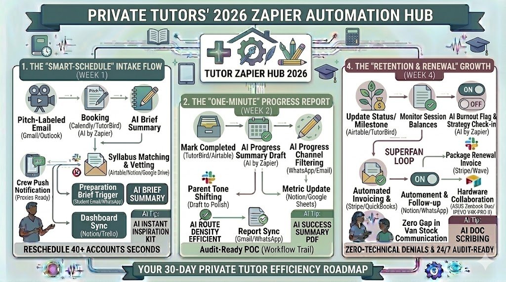 Zapier for Private Tutors 2026: Automating Scheduling, Progress Reports & Parent Sync