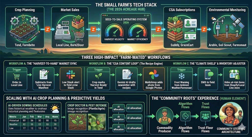 Zapier for Small Farm Owners 2026: The “Seed-to-Sale” Automation Blueprint