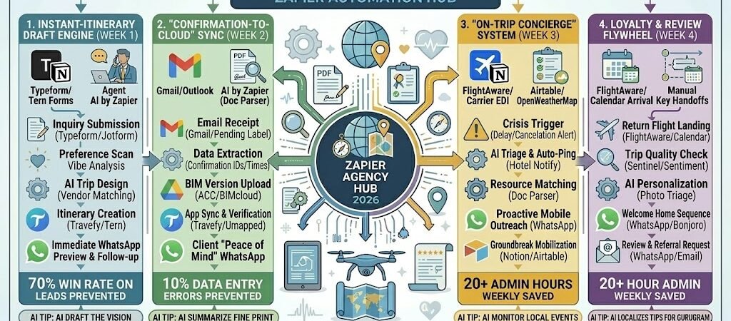 Zapier for Small Travel Agents 2026: The Automated Concierge