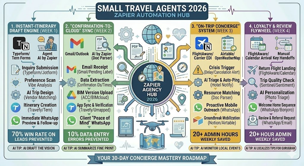 Zapier for Small Travel Agents 2026: The Automated Concierge