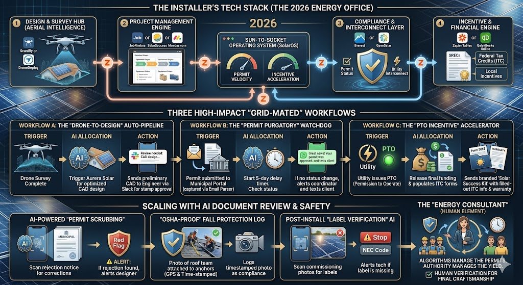 Zapier for Solar Installers 2026: The “Sun-to-Socket” Automation Guide